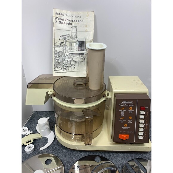 Vintage Sears Kenmore 7 Speed Food Processor model 400.823603 WORKS EB-753 - Picture 2 of 9